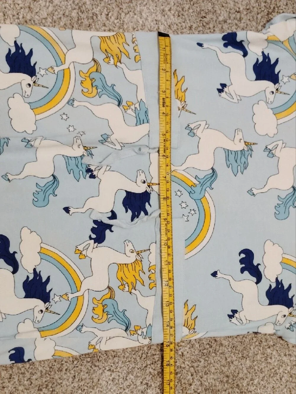 Mini Rodini Light Blue Unicorn Rainbow Dress